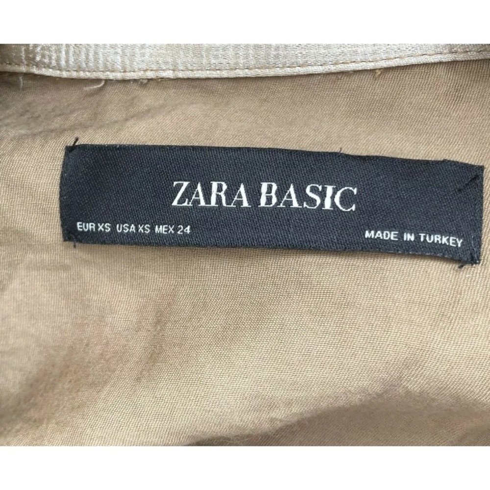 Zara Basic Color Block Hooded Jacket Size Xs - image 7